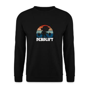 Zombie Deadlift Funny Gym Halloween - Unisex Sweatshirt - black - Front - Alina (178cm) & Michal (187cm)