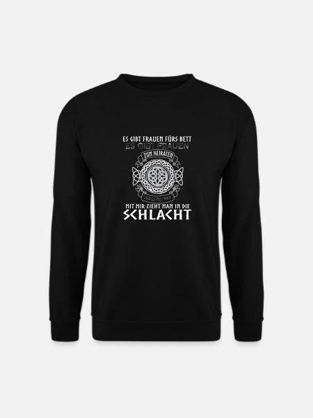 Kriegerin Schildmaid Nordische Mythologie - Unisex Pullover - Schwarz