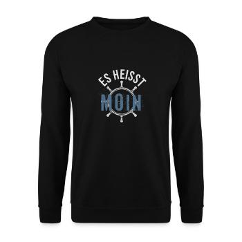 MOIN - Unisex Pullover - Schwarz - Vorne - Alina (178cm) & Michal (187cm)