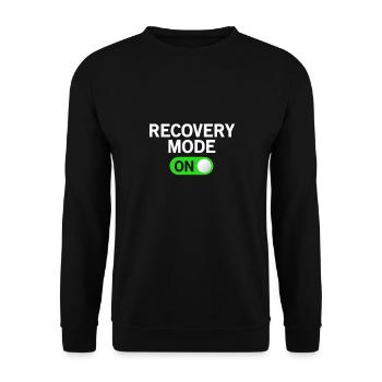 Mode de récupération amusant sur Get Well Joke - Sweat-shirt Unisexe - noir - Devant - Alina (178cm) & Michal (187cm)