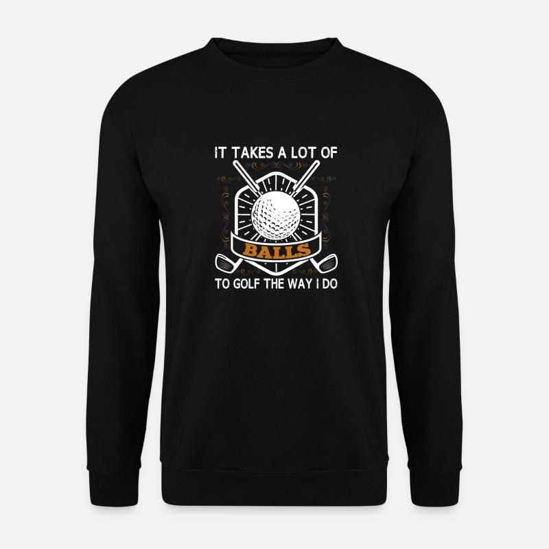 Funny Golf Outfit Word Game Golfing It Needs - Unisex Sweatshirt - black