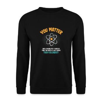 Lustige Wissenschaft, Die Sie Wichtig Sind, Bis - Unisex Pullover - Schwarz - Vorne - Alina (178cm) & Michal (187cm)