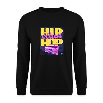 Hip Fucking Hop '87 - Sweat-shirt Unisexe - noir - Devant - Alina (178cm) & Michal (187cm)