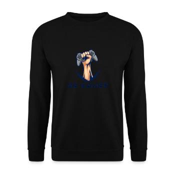 Vintage Be Gamer Awesome T-Shirt For Gamers - Unisex Sweatshirt - black - Front - Alina (178cm) & Michal (187cm)