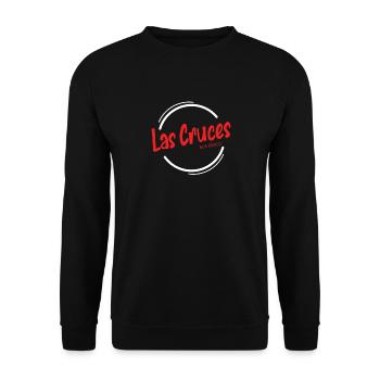 Las Cruces New Mexico Wanderstadt Beliebter Ort - Unisex Pullover - Schwarz - Vorne - Alina (178cm) & Michal (187cm)
