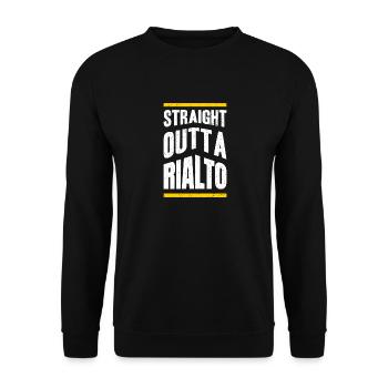Straight from Rialto, California Hiking Nature - Unisex Sweatshirt - black - Front - Alina (178cm) & Michal (187cm)