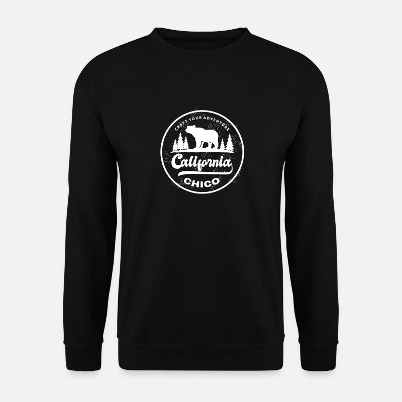 Erstellen Sie Ihr Abenteuer Chico California bär - Unisex Pullover - Schwarz