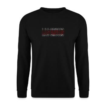 Las Cruces New Mexico Wanderstadt Beliebter Ort - Unisex Pullover - Schwarz - Vorne - Alina (178cm) & Michal (187cm)