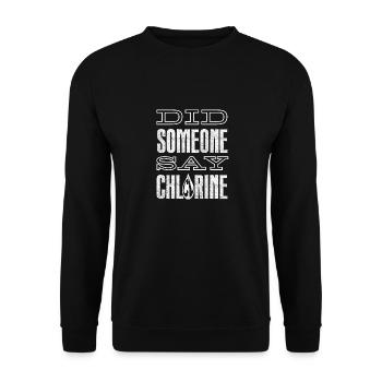 Pool Guy Cleaner Pool Service Quelqu’un a-t-il dit - Sweat-shirt Unisexe - noir - Devant - Alina (178cm) & Michal (187cm)