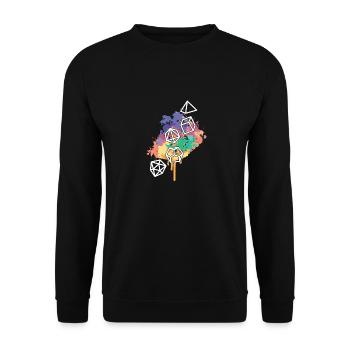 Different Shapes - Unisex Pullover - Schwarz - Vorne - Alina (178cm) & Michal (187cm)