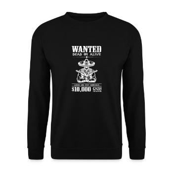 Cow-boy mort ou vivant recherché - Sweat-shirt Unisexe - noir - Devant - Alina (178cm) & Michal (187cm)