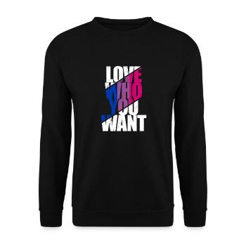 LGBT Rainbow Gay Pride Homo Lesbian Gay - Unisex Sweatshirt - black - Front - Alina (178cm) & Michal (187cm)