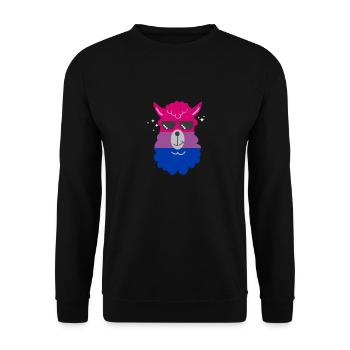 LGBT Rainbow Gay Pride Homo Lesbian Gay - Unisex Sweatshirt - black - Front - Alina (178cm) & Michal (187cm)