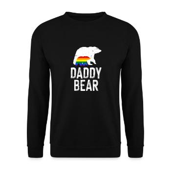 LGBT Rainbow Gay Pride Homo Lesbian Gay - Unisex Sweatshirt - black - Front - Alina (178cm) & Michal (187cm)