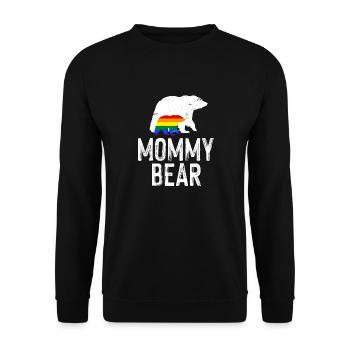 LGBT Rainbow Gay Pride Homo Lesbian Gay - Unisex Sweatshirt - black - Front - Alina (178cm) & Michal (187cm)