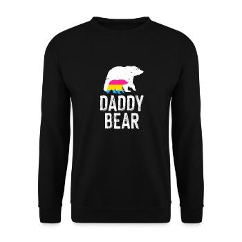 LGBT Rainbow Gay Pride Homo Lesbian Gay - Unisex Sweatshirt - black - Front - Alina (178cm) & Michal (187cm)