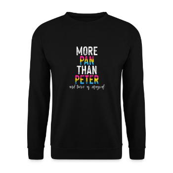 LGBT Rainbow Gay Pride Homo Lesbian Gay - Unisex Sweatshirt - black - Front - Alina (178cm) & Michal (187cm)