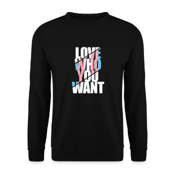 LGBT Rainbow Gay Pride Homo Lesbian Gay - Unisex Sweatshirt - black - Front - Alina (178cm) & Michal (187cm)