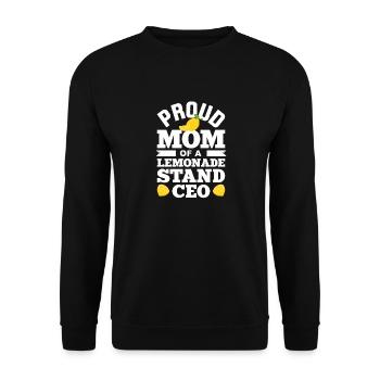 Fière maman d’un PDG de stand de limonade très talentueux - Sweat-shirt Unisexe - noir - Devant - Alina (178cm) & Michal (187cm)