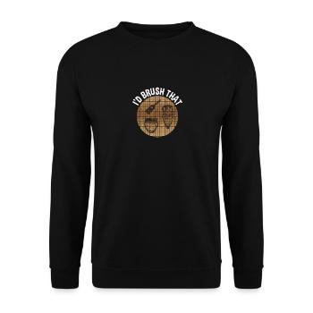 Je brosserais ça - Drôle d’egypte Archéologie - Sweat-shirt Unisexe - noir - Devant - Alina (178cm) & Michal (187cm)