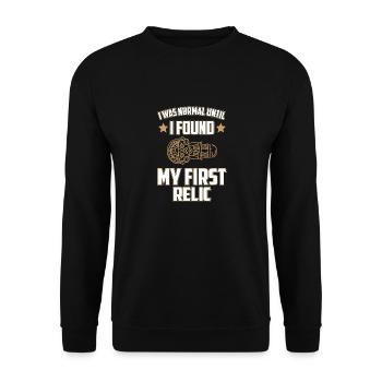 J’étais normal jusqu’à la première relique drôle d’archéologie - Sweat-shirt Unisexe - noir - Devant - Alina (178cm) & Michal (187cm)