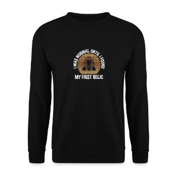 I was normal until first relic Egypt Archaeology - Unisex Sweatshirt - black - Front - Alina (178cm) & Michal (187cm)