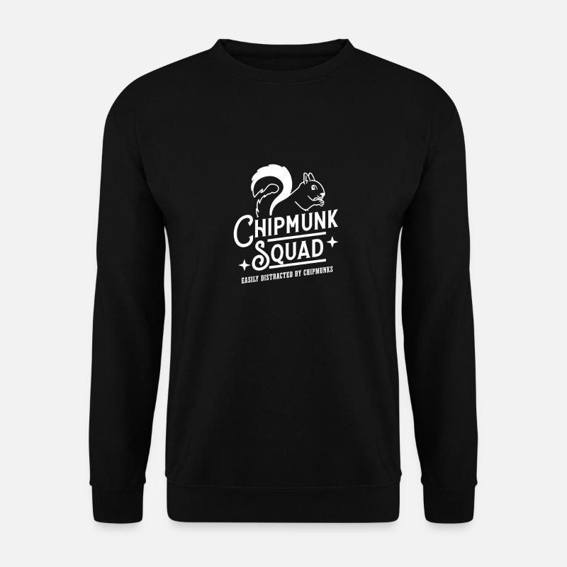 Écureuil de l'escouade Chipmunk - Sweat-shirt Unisexe - noir