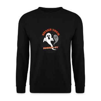 Halloween1 0 - Unisex Pullover - Schwarz - Vorne - Alina (178cm) & Michal (187cm)
