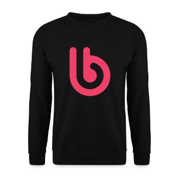 B Clothing Brand - Unisex Sweatshirt - black - Front - Alina (178cm) & Michal (187cm)