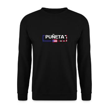 Patriotic Vintage Puerto Rico Puneta Drapeau - Sweat-shirt Unisexe - noir - Devant - Alina (178cm) & Michal (187cm)