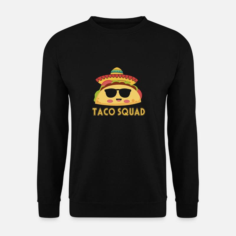 Cute Taco Squad Funny Mexican - Unisex Sweatshirt - black