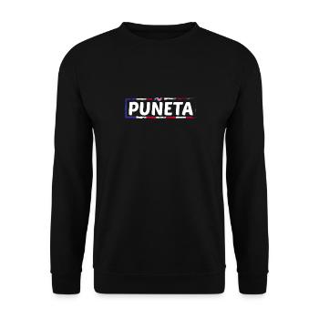 Patriotic Vintage Puerto Rico Puneta Drapeau - Sweat-shirt Unisexe - noir - Devant - Alina (178cm) & Michal (187cm)