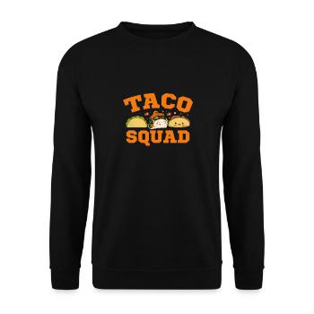 Cute Taco Squad Funny Mexican - Unisex Sweatshirt - black - Front - Alina (178cm) & Michal (187cm)