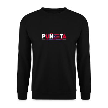 Patriotic Vintage Puerto Rico Puneta Drapeau - Sweat-shirt Unisexe - noir - Devant - Alina (178cm) & Michal (187cm)