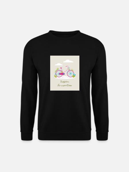 Radfahren für unser Klima - Unisex Pullover - Schwarz