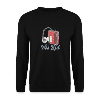 Enfant des années 90 - Sweat-shirt Unisexe - noir - Devant - Alina (178cm) & Michal (187cm)