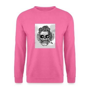 Smoked Skull - Unisex Pullover - Pink - Vorne