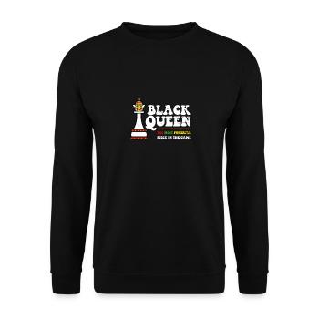 Black Queen Most Powerful Chess African American - Sweat-shirt Unisexe - noir - Devant - Alina (178cm) & Michal (187cm)