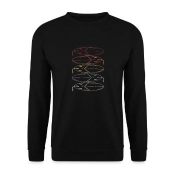 Planche de surf Vintage - Sweat-shirt Unisexe - noir - Devant - Alina (178cm) & Michal (187cm)