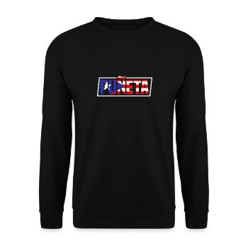 Patriotic Vintage Puerto Rico Puneta Drapeau - Sweat-shirt Unisexe - noir - Devant - Alina (178cm) & Michal (187cm)
