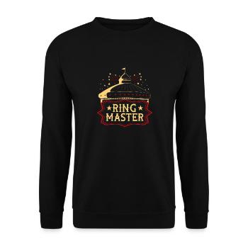 Circus Ringmaster Costume - Unisex Sweatshirt - black - Front - Alina (178cm) & Michal (187cm)