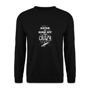 Kayaking Water Sports - Unisex Sweatshirt - black - Front - Alina (178cm) & Michal (187cm)