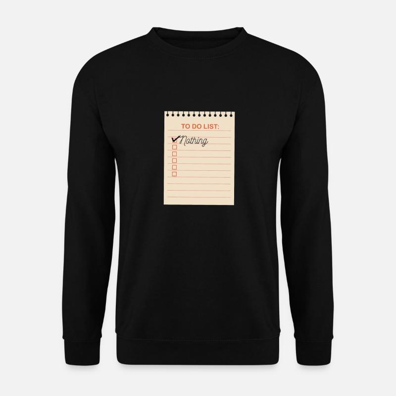 To do Liste - Unisex Pullover - Schwarz