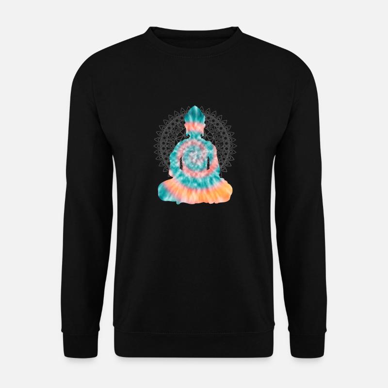 Buddha TieDye - Unisex Sweatshirt - black