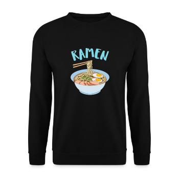 Ramen Japon Pâtes Kawaii - Sweat-shirt Unisexe - noir - Devant - Alina (178cm) & Michal (187cm)