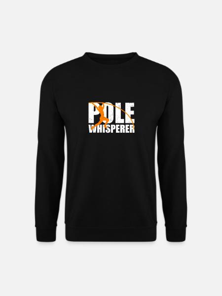 Pole Whisperer Funny Pole Vault - Unisex Sweatshirt - black