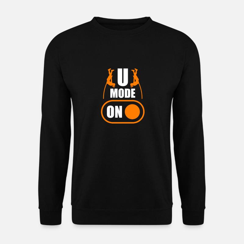 U Mode On Lustiges Stabhochsprung - Unisex Pullover - Schwarz