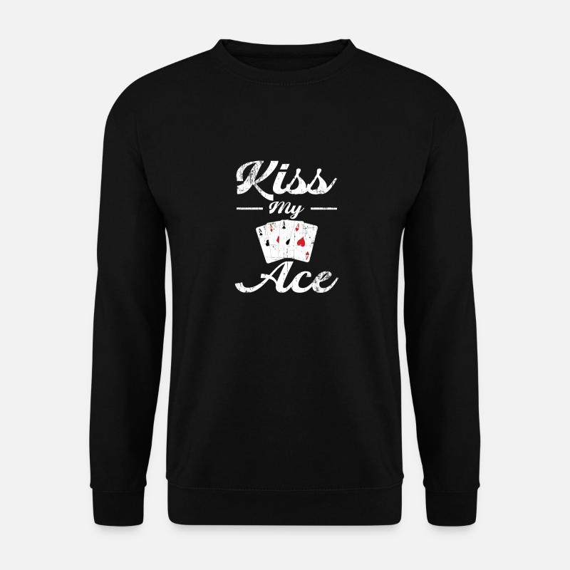 Poker Embrasse mon as - Sweat-shirt Unisexe - noir