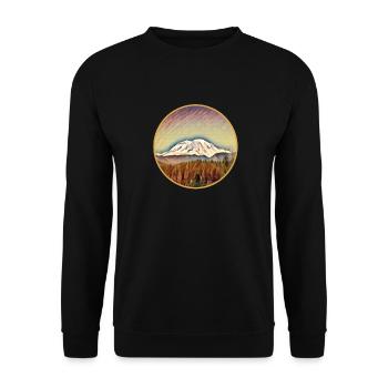 I love hiking in the mountains - Unisex Sweatshirt - black - Front - Alina (178cm) & Michal (187cm)