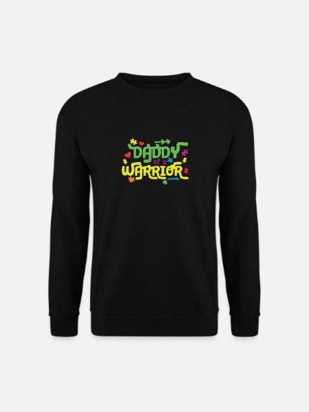Autism Daddy Of The Warrior - Unisex Sweatshirt - black